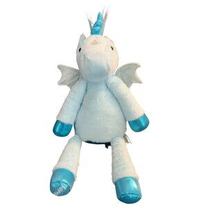 Scentsy Buddy Halley the Blue Unicorn Plush Stuffed Animal Toy Wings 16”